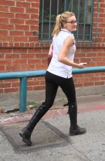 AJ MICHALKA in Jeans Out and About in Beverly Hills