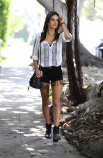 ALESSANDRA AMBROSIO in Shorts Out and About in Brentwood 0903
