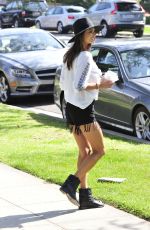 ALESSANDRA AMBROSIO in Shorts Out and About in Brentwood 0903