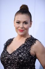 ALYSSA MILANO at Get Hard Premiere in Hollywood