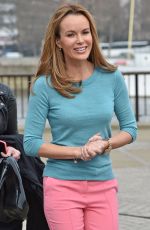 AMANDA HOLDEN on the Set of This Morning in London