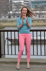 AMANDA HOLDEN on the Set of This Morning in London