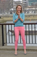 AMANDA HOLDEN on the Set of This Morning in London