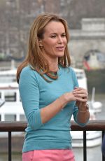 AMANDA HOLDEN on the Set of This Morning in London