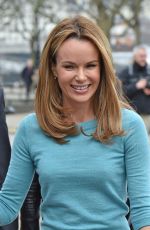 AMANDA HOLDEN on the Set of This Morning in London