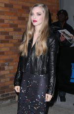 AMANDA SEYFRIED Arrives at The Daily Show with Jon Stewart in New York