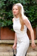 AMANDA SEYFRIED on the Set of a Photoshoot in Rome
