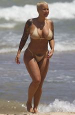 AMBER ROSE in Bikini on the Beach in Maui