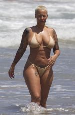 AMBER ROSE in Bikini on the Beach in Maui
