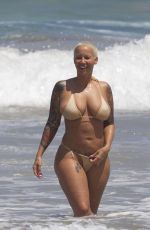 AMBER ROSE in Bikini on the Beach in Maui