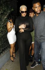 AMBER ROSE Leaves Emerson Club in Hollywood