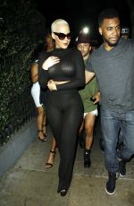 AMBER ROSE Leaves Emerson Club in Hollywood