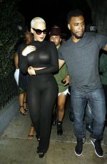 AMBER ROSE Leaves Emerson Club in Hollywood