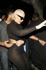AMBER ROSE Leaves Emerson Club in Hollywood