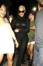 AMBER ROSE Leaves Emerson Club in Hollywood