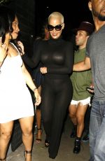 AMBER ROSE Leaves Emerson Club in Hollywood
