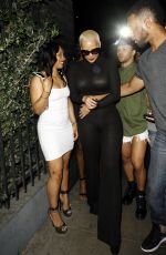 AMBER ROSE Leaves Emerson Club in Hollywood