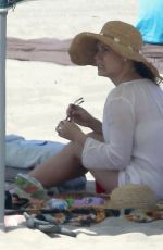 AMY ADAMS in Bikini Bottoms on the Beach in Los Angeles