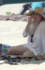 AMY ADAMS in Bikini Bottoms on the Beach in Los Angeles