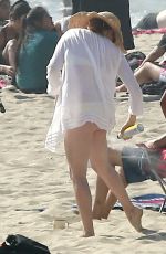 AMY ADAMS in Bikini Bottoms on the Beach in Los Angeles
