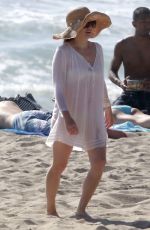 AMY ADAMS in Bikini Bottoms on the Beach in Los Angeles