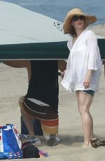 AMY ADAMS in Bikini Bottoms on the Beach in Los Angeles
