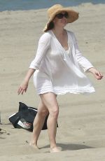 AMY ADAMS in Bikini Bottoms on the Beach in Los Angeles