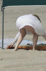 AMY ADAMS in Bikini Bottoms on the Beach in Los Angeles