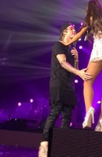 ARIANA GRANDE and Justin Bieber Performs at Honeymoon Tour in Miami
