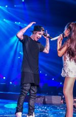 ARIANA GRANDE and Justin Bieber Performs at Honeymoon Tour in Miami