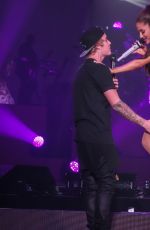 ARIANA GRANDE and Justin Bieber Performs at Honeymoon Tour in Miami