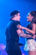 ARIANA GRANDE and Justin Bieber Performs at Honeymoon Tour in Miami