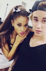 ARIANA GRANDE and Justin Bieber Performs at Honeymoon Tour in Miami