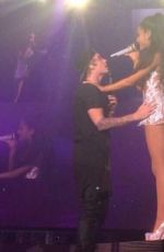 ARIANA GRANDE and Justin Bieber Performs at Honeymoon Tour in Miami