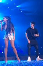 ARIANA GRANDE and Justin Bieber Performs at Honeymoon Tour in Miami