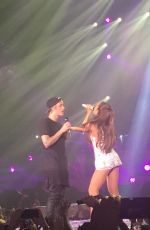ARIANA GRANDE and Justin Bieber Performs at Honeymoon Tour in Miami