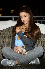 ARIANA GRANDE at Badass Brooklyn Animal Rescue Adoption Event in New York
