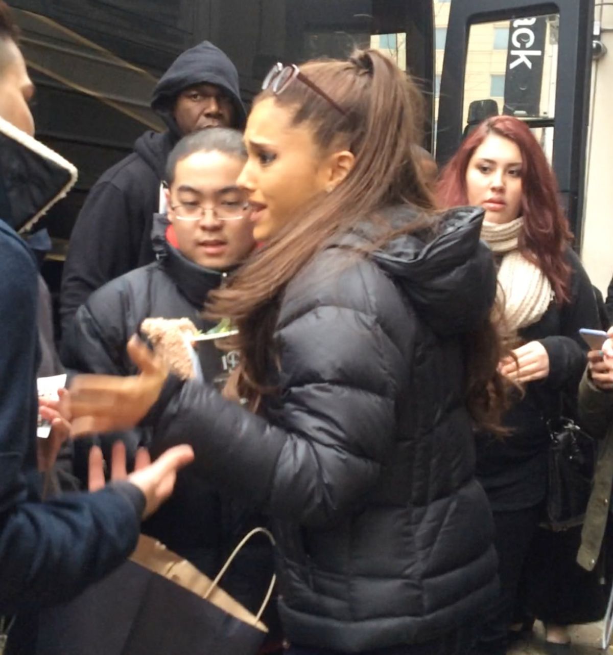 ARIANA GRANDE Leaves Her Hotel in Chicago ARIANA GRANDE Leaves Her Hotel in Chicago
