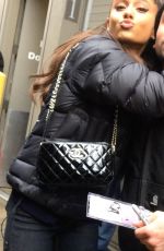 ARIANA GRANDE Leaves Her Hotel in Chicago