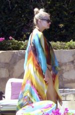 ASHLEE SIMPSON at a Pool in Los Cabos