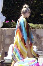 ASHLEE SIMPSON at a Pool in Los Cabos