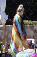 ASHLEE SIMPSON at a Pool in Los Cabos