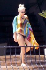 ASHLEE SIMPSON at a Pool in Los Cabos