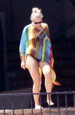 ASHLEE SIMPSON at a Pool in Los Cabos