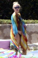 ASHLEE SIMPSON at a Pool in Los Cabos