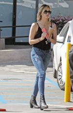 ASHLEY BENSON in Jeans Out for Coffee in West Hollywood
