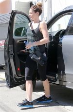 ASHLEY GREENE in Tights Out and About in West Hollywood 1303