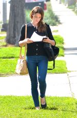 ASHLEY GREENE Leaves a Pet Clinic in Los Angeles