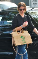 ASHLEY GREENE Leaves a Pet Clinic in Los Angeles