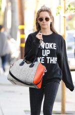 ASHLEY TISDALE Heading to a Gym in West Hollywood 0503